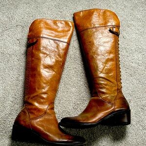Vince Camuto Carmel Brown Leather Boots